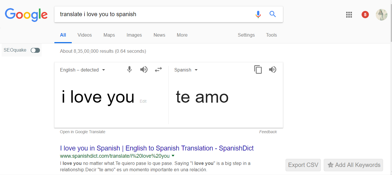 Translate in Any Language