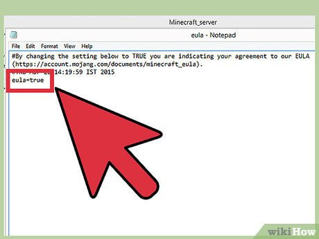 Open the eula.txt file