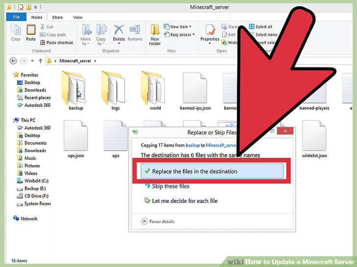 Restore your backed up files